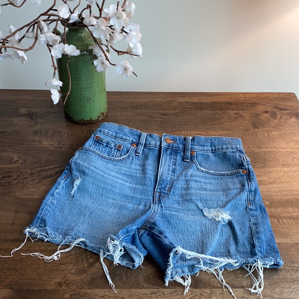 Madewell High Rise Denim Shorts Size 27